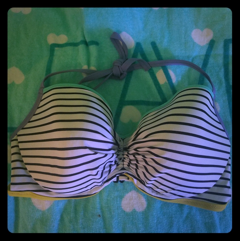 Victoria's Secret Striped Underwire Bikini Top